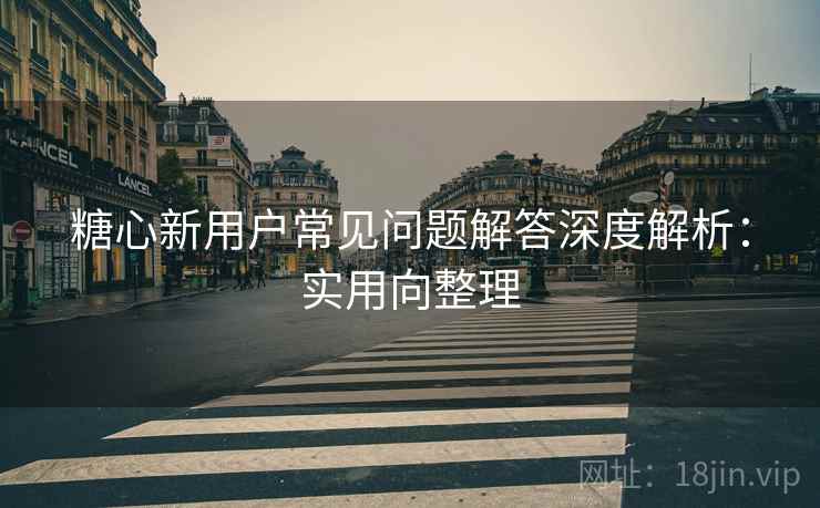 糖心新用户常见问题解答深度解析：实用向整理